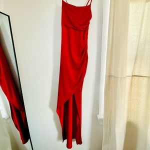 Nasty Gal Red Formal Maxi Dress